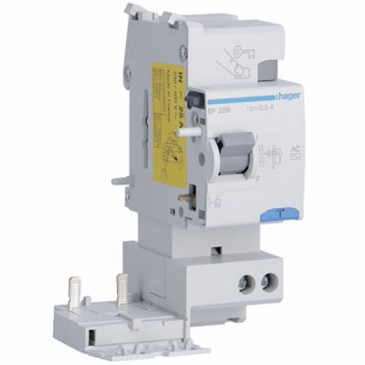 Bloc différentiel 2P 25A 300mA type AC - HAGER : BF226