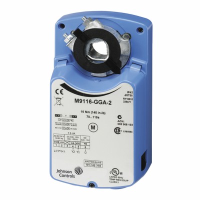 Servomoteur rotatif 24NM 3pts - JOHNSON CONTROLS : M9124-ADA-1N