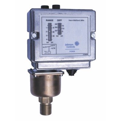 Pressostat eau vapeur P48 1...16B - JOHNSON CONTROLS : P48AAA-9140