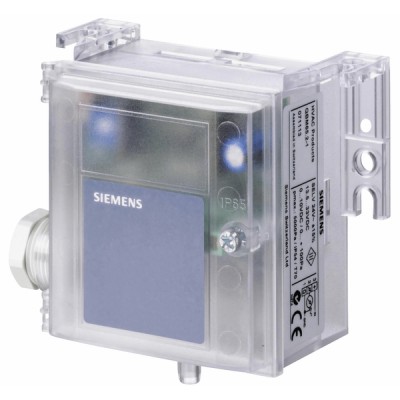 Sonde pression diff. linéaire 0...10Vcc 500/1000Pa avec indicateur - SIEMENS : QBM3020-10D