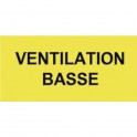 Étiquette rigide ventilation basse - DIFF