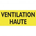 Étiquette rigide ventilation haute  - DIFF