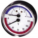 Thermomanomètre axial sec 0 à 120°C - 0 à 4b - DIFF