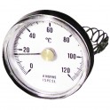 Thermomètre d'applique 0 à 120°C PVC - DIFF