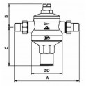 Réducteur de pression RINOX M3/4" raccord union - RBM : 00510510