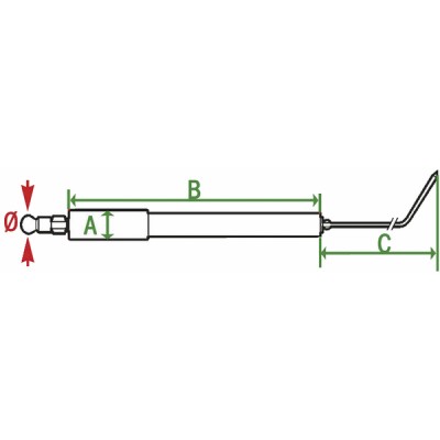 Électrode spécifique R1 (L) (VL) - GIERSCH : 31.90.11411