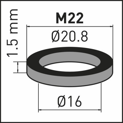 Joint d'aérateur M22 (X 10) - NEOPERL : FLEX1207