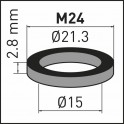 Joint d'aérateur M24 (X 10) - NEOPERL : FLEX1207
