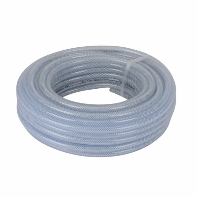 Tube transparent armé Ø intérieur 6mm (rouleau 25m) - DIFF