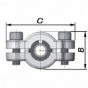 Collier réparation pour acier long DSL 21.3 (1/2") - GEBO : 01.252.28.01