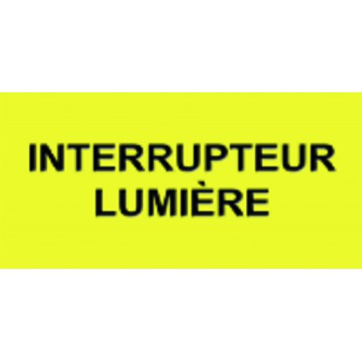 Étiquette rigide interrupteur lumière - DIFF