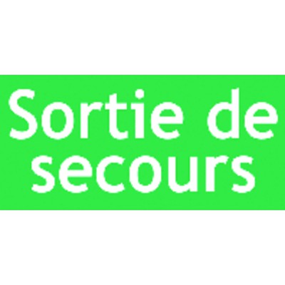 Étiquette rigide sortie de secours - DIFF