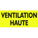 Étiquette rigide ventilation haute  - DIFF