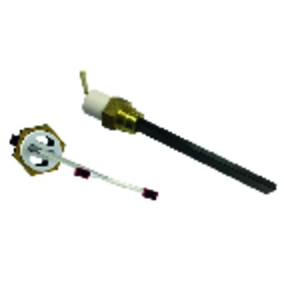 Bougie quartz avec raccord fileté de 3/8" 400W 123mm - DIFF