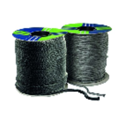 Tresse TRICOTEX noire 15mm bobine 100m - DIFF