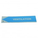 Étiquette souple adhésive ventilation  (X 10) - DIFF