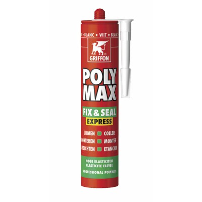 Mastic d'étanchéité POLY MAX® FIX&SEAL EXPRESS Blanc 435G - GRIFFON : 6150450